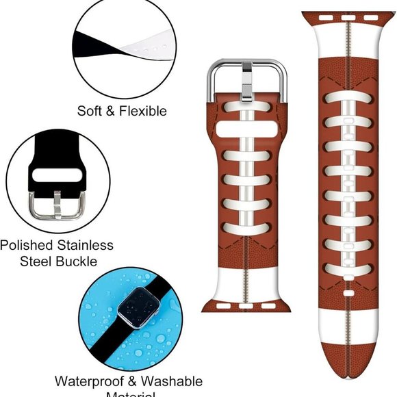 NEW Football Apple Watch Band - Picture 3 of 3